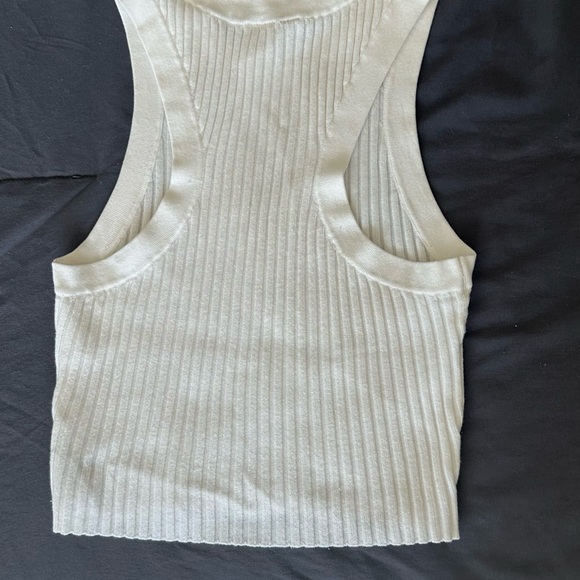 H&M Cream Ribbed Tank Top - Picture 3 of 3